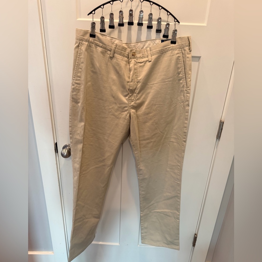 Polo Ralph Lauren Classic Fit Khaki Chino Pants Men’s 38x34 Beige Casual Preppy